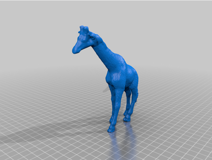 zürafa oluşturulmuş revopoint pop 3d print model - Mito3D