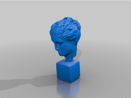 yeso escultura mujer generado revopoint popular 3d print model - Mito3D