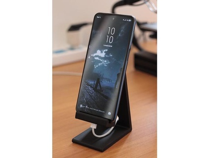 smartphone stand - super simple easy print phone holder lorenzomalizia 3d print model - Mito3D