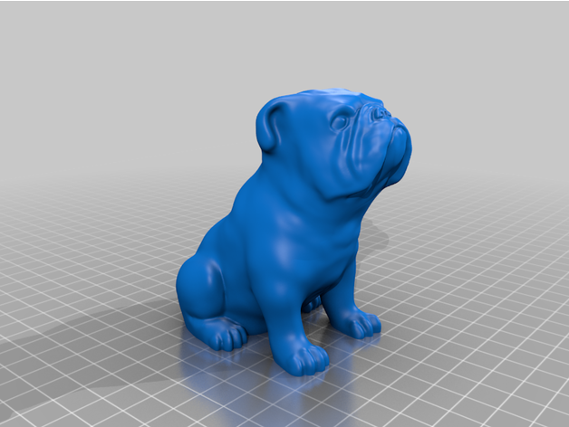 oturma ingilizce bulldog adamlusk 3D print model - Mito3D