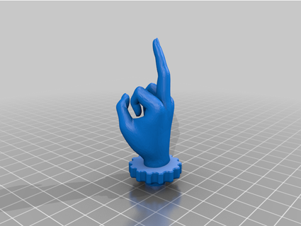 ender 3 v2 middle finger extruder knob neutronnick 3d print model - Mito3D