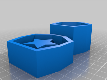star icecube mold jnalezny 3d print model - Mito3D