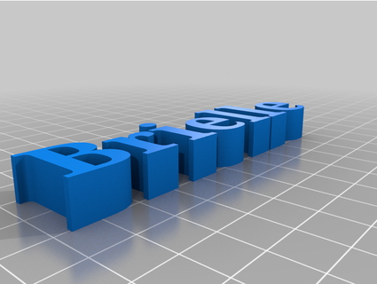 brielle letters acsbasketball12 3d print model - Mito3D