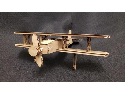 cardboard bi-plane theroar 3d print model - Mito3D