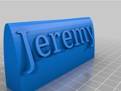 Jeremy Typenschild dusty1222 3d print model - Mito3D