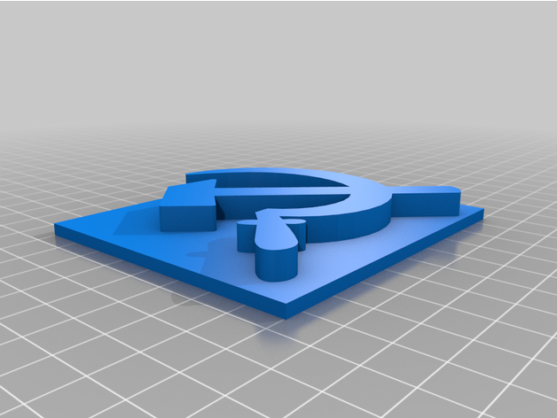 hammer sickel small powerchaos 3D print model - Mito3D