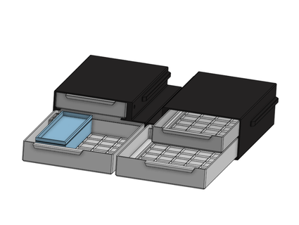 sortimento gavetas ender 3 pró whale50 3d print model - Mito3D