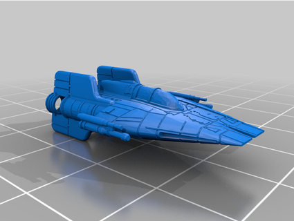 corretamente dimensionado rz 1 wing kkentium 3d print model - Mito3D
