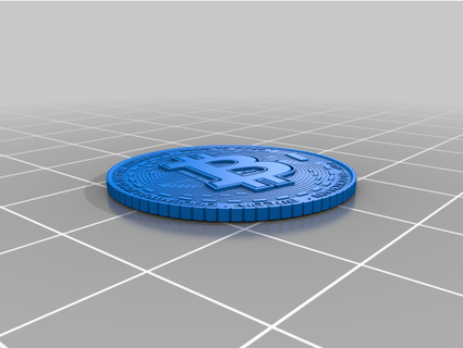 bitcoin coin mía impresión bitcoins graciasmia 3d print model - Mito3D