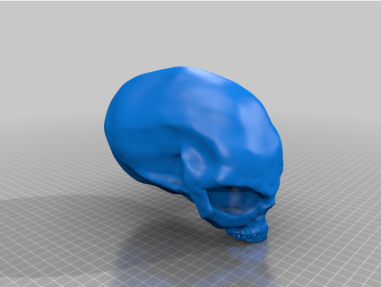 alien skull avseq01 3d print model - Mito3D