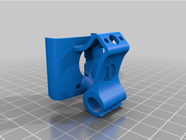 monte Antena retaguarda quadro Armação fpv 3D print model - Mito3D