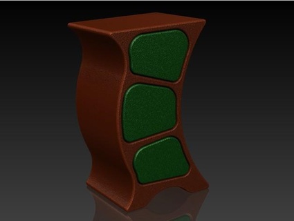 mini chest drawers - wonkey wavy 100mm tall double-sided functional flat top cadnurd 3d print model - Mito3D