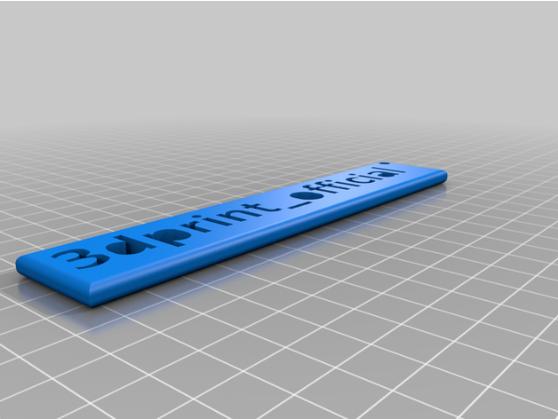 3dprint official keychain 3D print model - Mito3D
