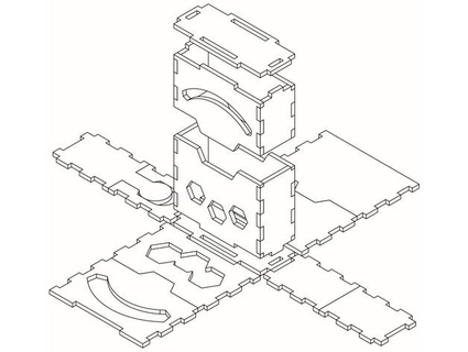 keyforge deckboxes tech-make 3d print model - Mito3D
