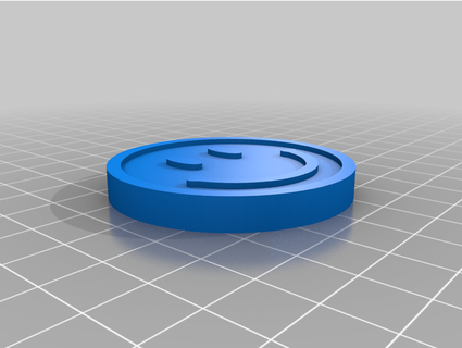 smile coin 3dprintnewyork 3d print model - Mito3D