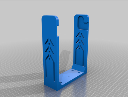 soporte bobina platsa 3kg versión filamento carrete colgando anfibio nl 3d print model - Mito3D