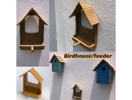oiseau mangeoire maison maus goujat 3d print model - Mito3D