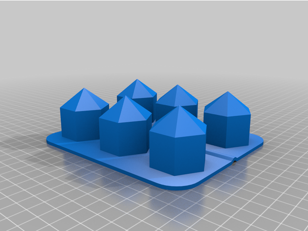 favo mel gelo cubo crescer 3D print model - Mito3D