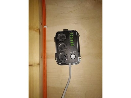 power socket holder clip mount l4ptr 3d print model - Mito3D