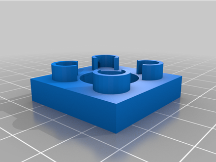 duplo 2x2x1 agujero lírico 3d print model - Mito3D