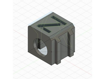 calibração cubo xyz cubo calibre xyz amostra Projeto 3d print model - Mito3D