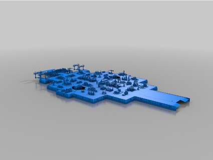 epic40k - centaurus divide bridge port terrain jimjimjimmyjim 3d print model - Mito3D