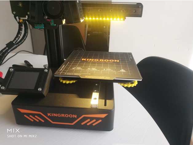 luz LED paraca Kingroon kp3s manuelelx 3D print model - Mito3D