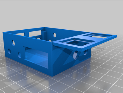 caja adafruit pluma 24 pantalla táctil monitor 3d print model - Mito3D