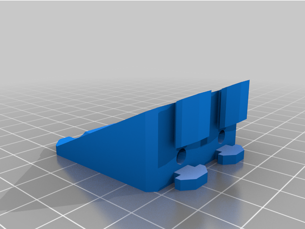 ender 3 pro v2 double axe moteur monter nut rabat queue 3D print model - Mito3D