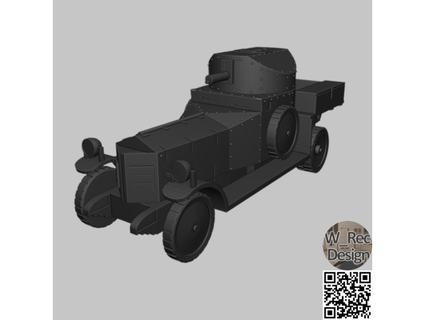 rolls-royce armoured car w rec 3d print model - Mito3D