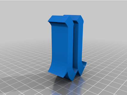 letter u dittabux 3d print model - Mito3D