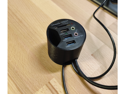 USB sıra hub in desk Fincan danielkolz 3d print model - Mito3D