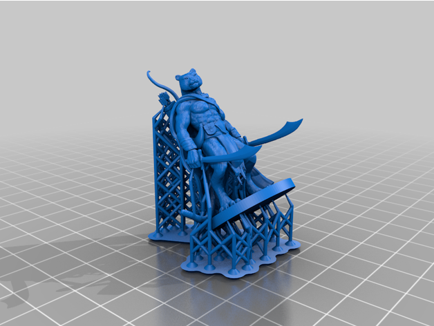 weretiger aggiornato mz4250 3D print model - Mito3D