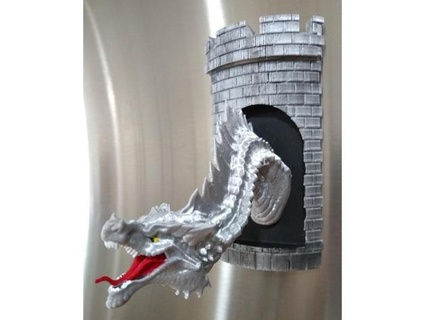 castle opening dragon cclontz 3d print model - Mito3D