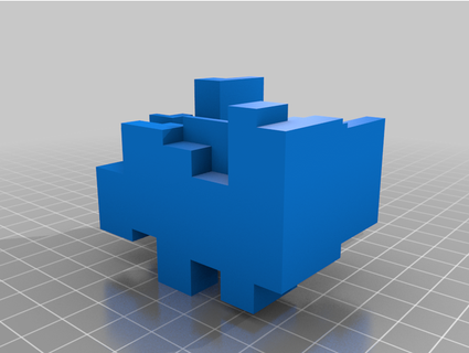lowercase block e johns6je 3d print model - Mito3D