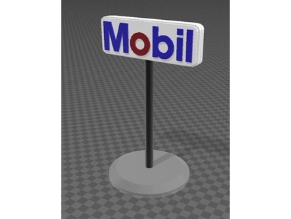 gas stazione cartello 0patience 3d print model - Mito3D
