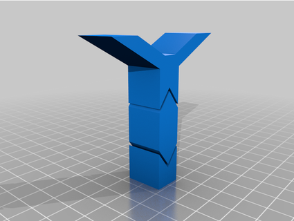 y-design letterform chancest 3d print model - Mito3D