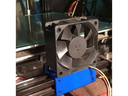 customizable bed cooler fan kijja 3d print model - Mito3D