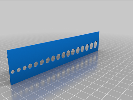 pin hole strip vanny 3d print model - Mito3D