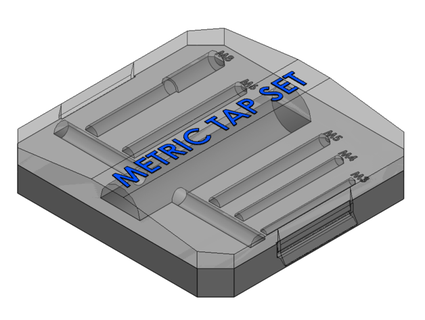 kootans metric tap set organizer dsarv 3d print model - Mito3D
