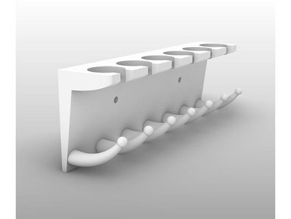 kitchen utensil wall mount ipottersmith 3d print model - Mito3D