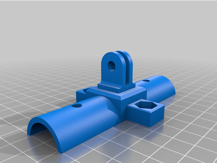 gopro 20mm tube mount giovannicolombo 3d print model - Mito3D