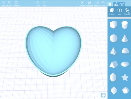 kalp kalıp biyomateryaller sevmek liken Ryan donahue Morphiapp 3d print model - Mito3D