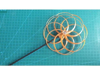 optical illusion pinwheel 10mm bearings btoktamis 3d print model - Mito3D