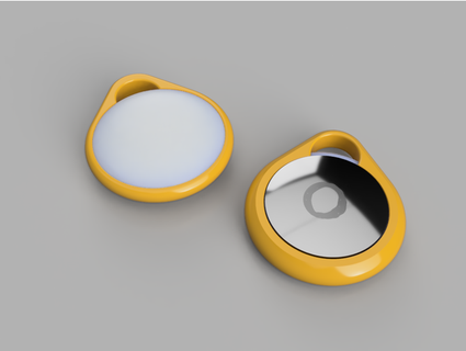 smallest airtag key fob ring weberflo 3d print model - Mito3D