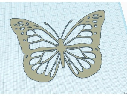 butterfly 2 rkxone 3d print model - Mito3D