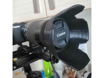 canon ef s lente capucha 3dmpro 3d print model - Mito3D