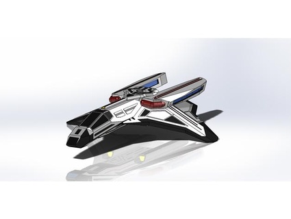 gryphon federation warp fighter jssharpknife 3d print model - Mito3D