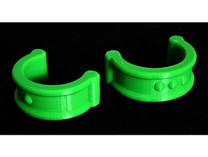grüner Bildschirm Stoff Clip petal3d 3d print model - Mito3D