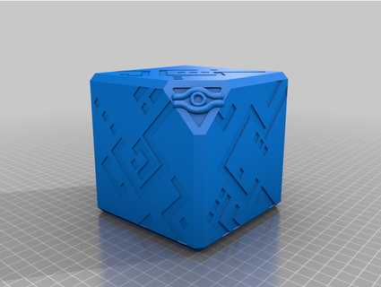 yugioh millénaire cube plate forme boîte commencer 3d print model - Mito3D